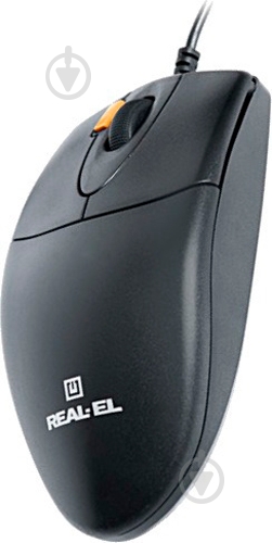 Мышка Real-el RM-220 Black USB (EL123200026) - фото 1 Мышка Real-el RM-220 Black USB (EL123200026) - фото 1