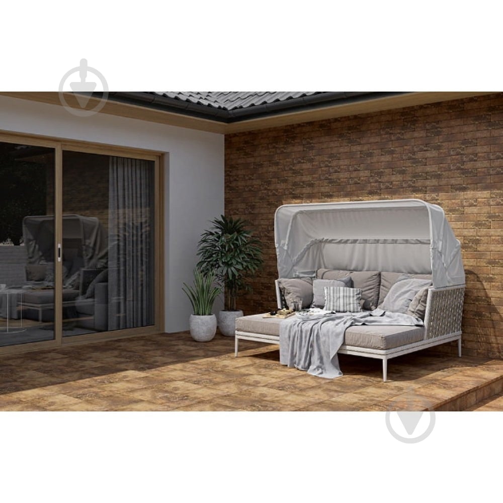 Клинкерная плитка Ceramika Paradyz Arteon ochra kapinos stopnica prosta 30х33 см - фото 3