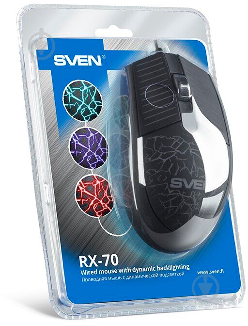 Мышка Sven RX-70 Black USB (530093) - фото 12