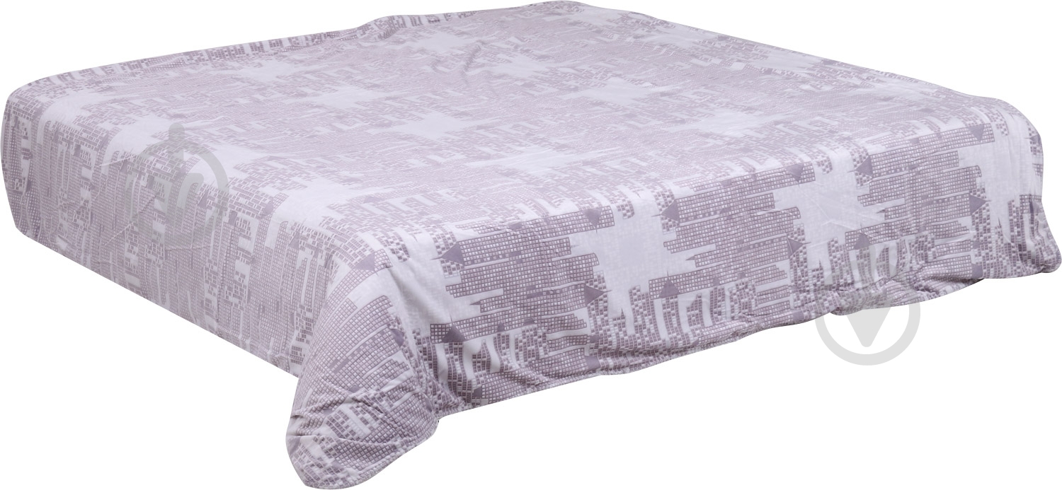 Покривало декоративне Brooklin 160x200 см La Nuit білий із фіолетовим - фото 1 Покривало декоративне Brooklin 160x200 см La Nuit білий із фіолетовим - фото 1