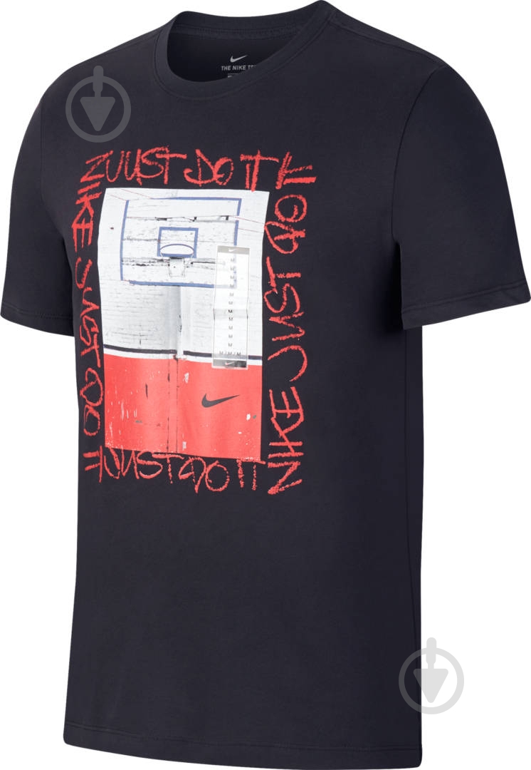 Футболка Nike M NK DRY TEE HOOP PHOTO CD1288-010 р.XL чорний - фото 1