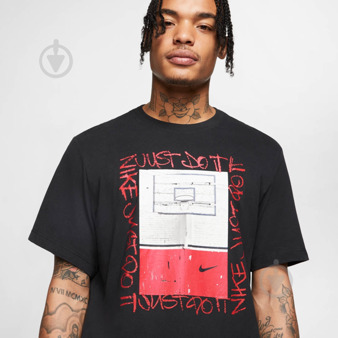 Футболка Nike M NK DRY TEE HOOP PHOTO CD1288-010 р.XL чорний - фото 6