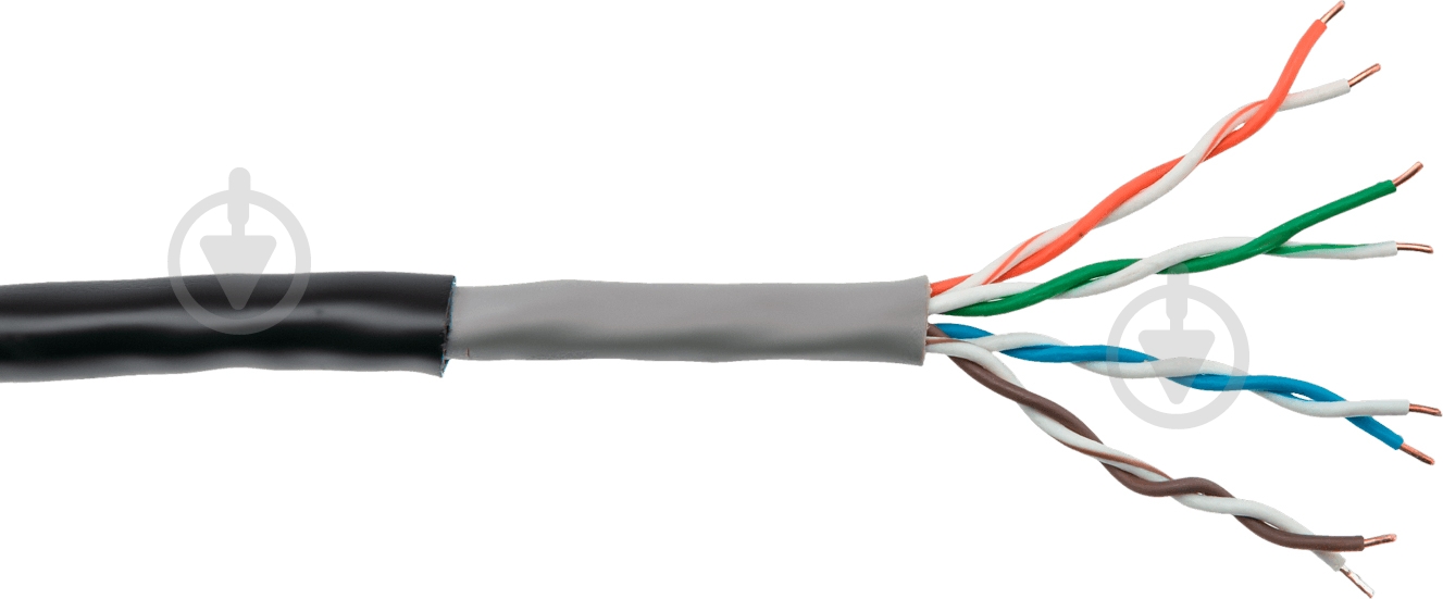 Кабель компьютерный LogicPower UTP 8x0,51 биметалл - фото 1 Кабель компьютерный LogicPower UTP 8x0,51 биметалл - фото 1
