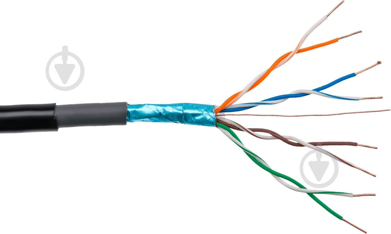 Кабель компьютерный LogicPower FTP 8x0,51 биметалл - фото 1