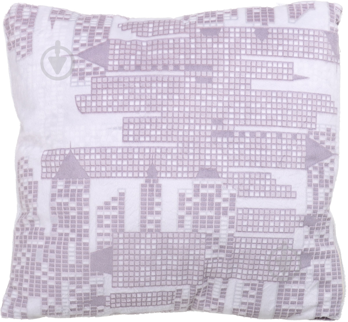 Подушка декоративная Brooklin 45x45 см фиолетовый с белым La Nuit - фото 1 Подушка декоративная Brooklin 45x45 см фиолетовый с белым La Nuit - фото 1