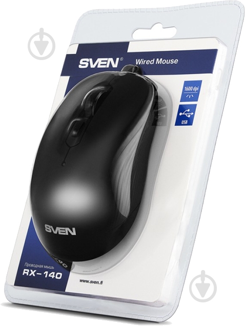 Мышь Sven RX-140 Black USB - фото 6