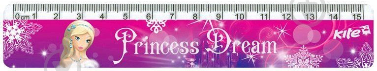 Линейка 15 см Princess Dream KITE - фото 1 Линейка 15 см Princess Dream KITE - фото 1