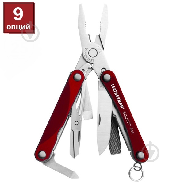 Мультитул Leatherman Squirt PS4 Red 831227 - фото 2