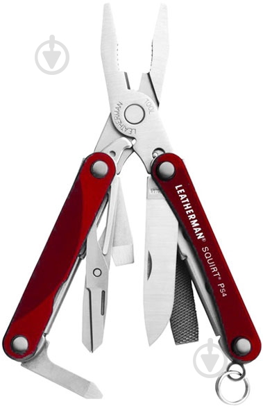 Мультитул Leatherman Squirt PS4 Red 831227 - фото 1