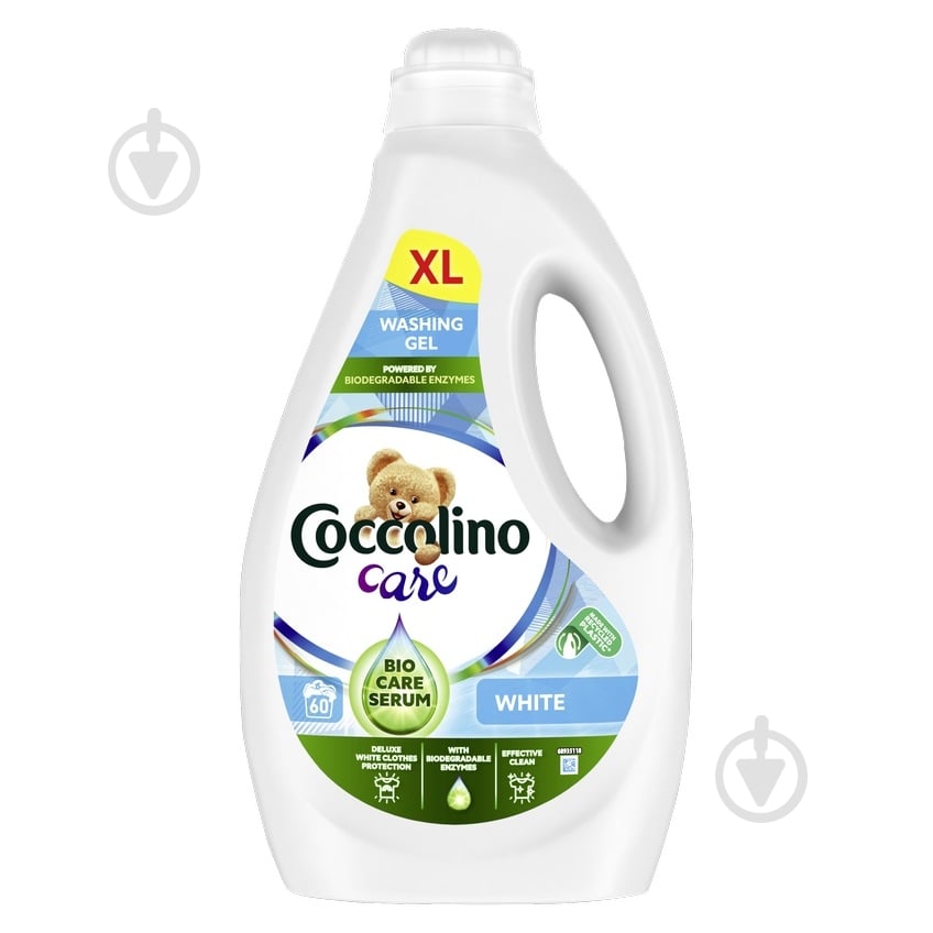 Гель для машинного прання Coccolino White 2,4 л - фото 1