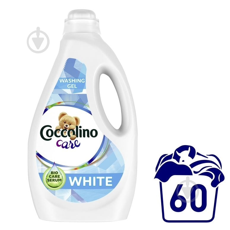 Гель для машинного прання Coccolino White 2,4 л - фото 2