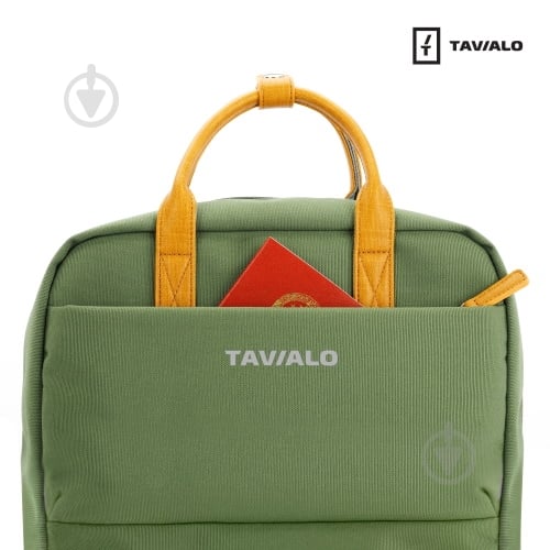 Сумка-рюкзак Tavialo CityLife TC14 зеленый 14 л - фото 7
