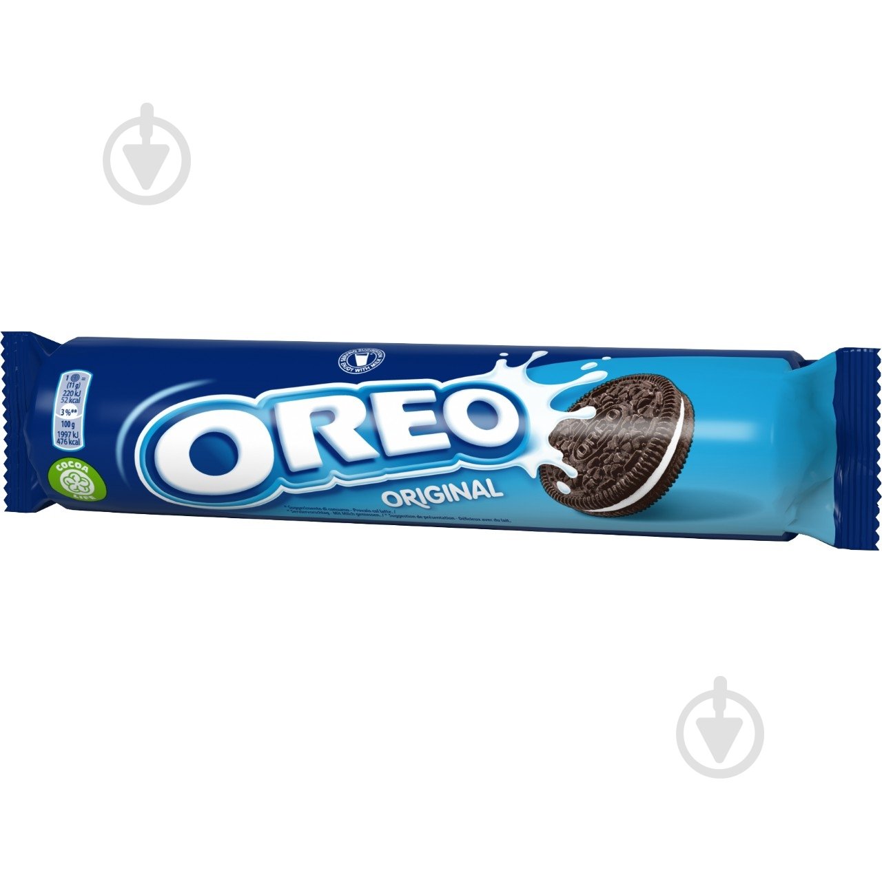 Печенье OREO с какао и начинкой ванильного вкуса 154 г - фото 1