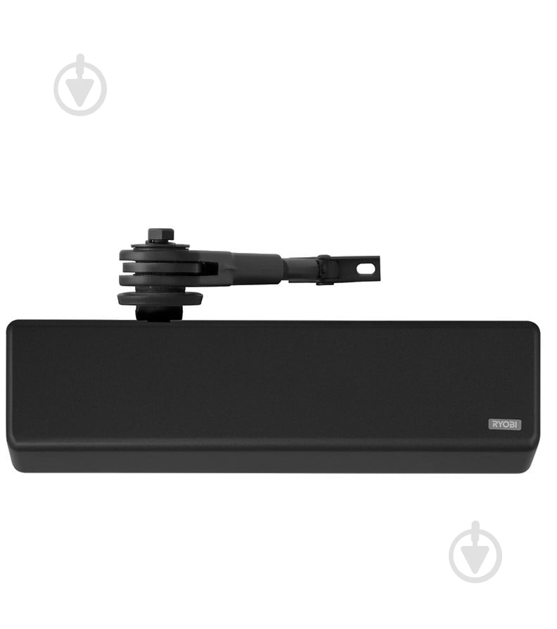 Доводчик дверной RYOBI DS-4550 BC/DA STD_HO с фиксацией, ветровым тормозом, тормозом закрывания черный 200 кг - фото 1
