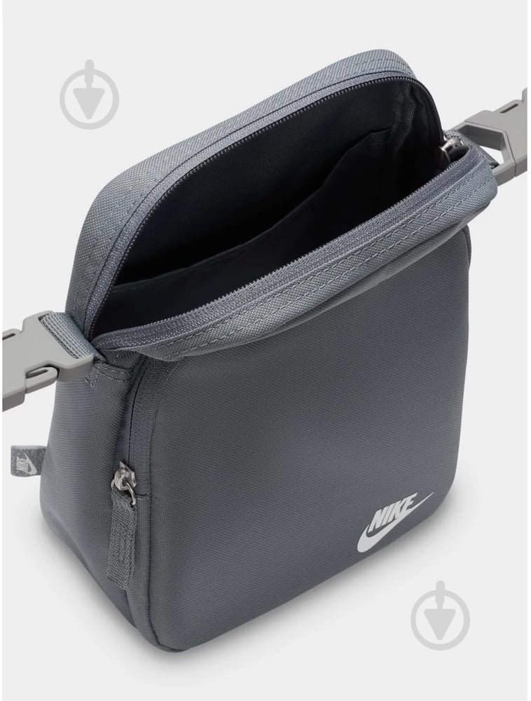Сумка через плечо Nike Heritage DB0456-084 4 л серый - фото 4 Сумка через плечо Nike Heritage DB0456-084 4 л серый - фото 4