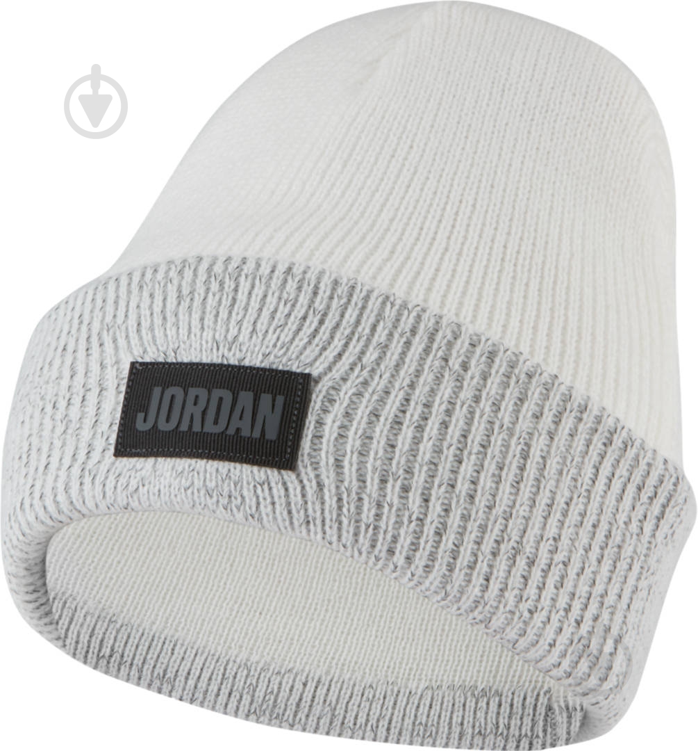 Шапка Jordan Cuffed Beanie Reflect CW6405-100 р.one size білий - фото 1