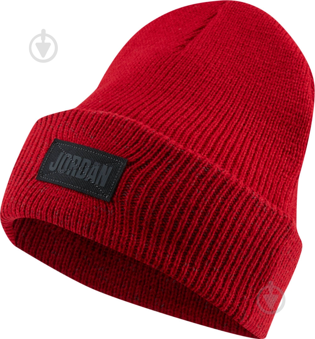 Шапка Jordan Cuffed Beanie Reflect CW6405-687 р.one size красный - фото 1