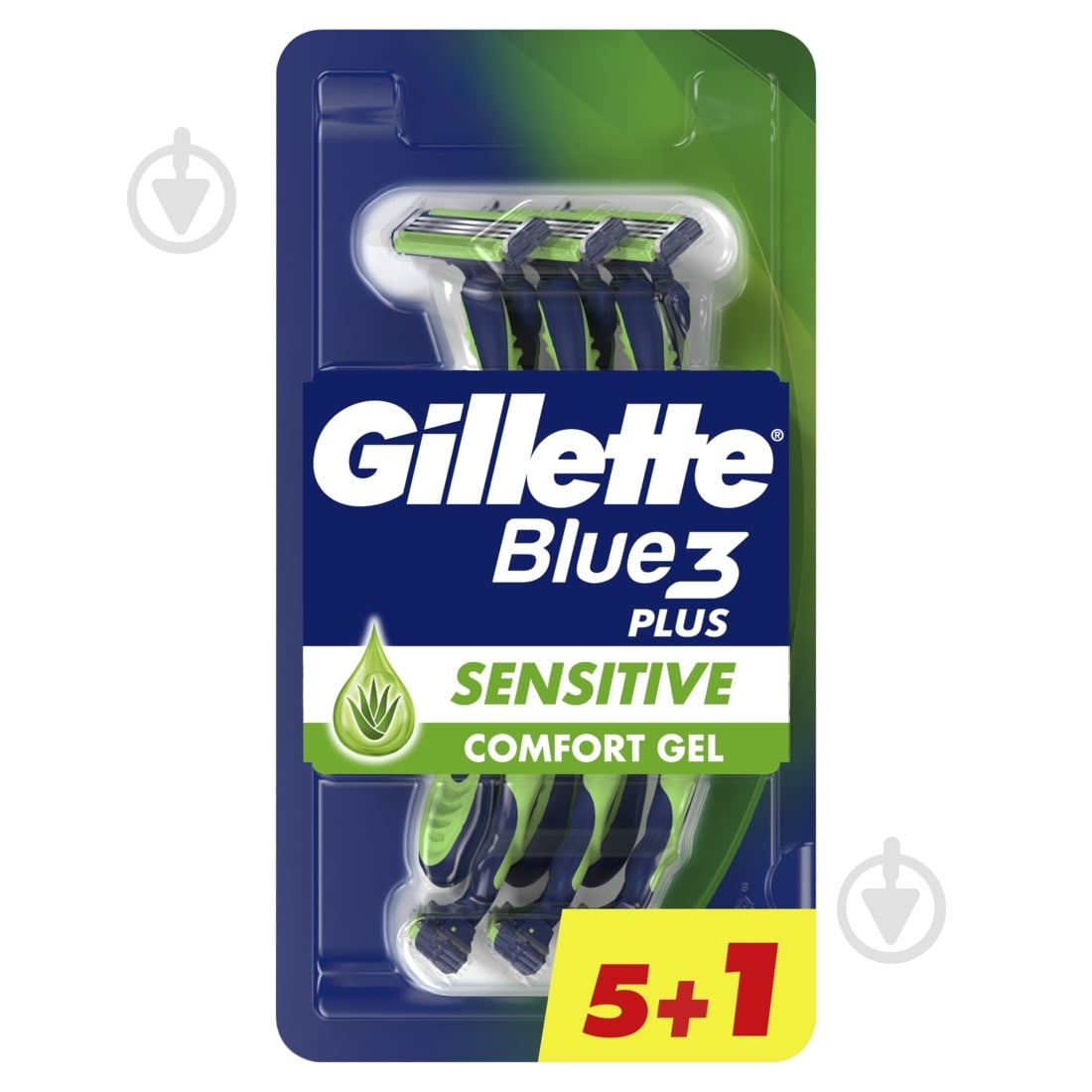 Станки одноразовые Gillette Blue3 Sensitive 6 шт. - фото 1