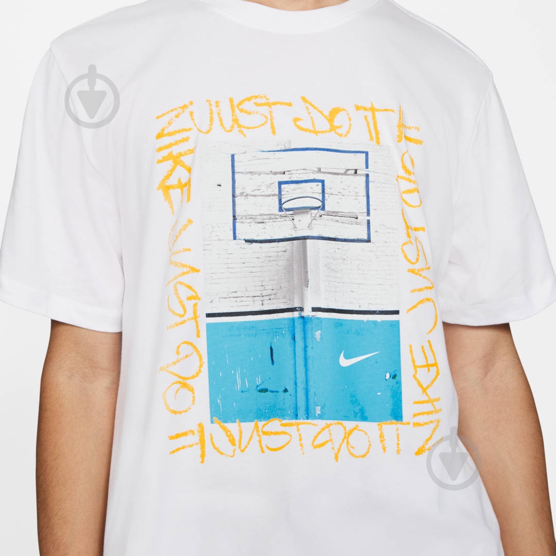 Футболка Nike M NK DRY TEE HOOP PHOTO CD1288-100 р.S білий - фото 6