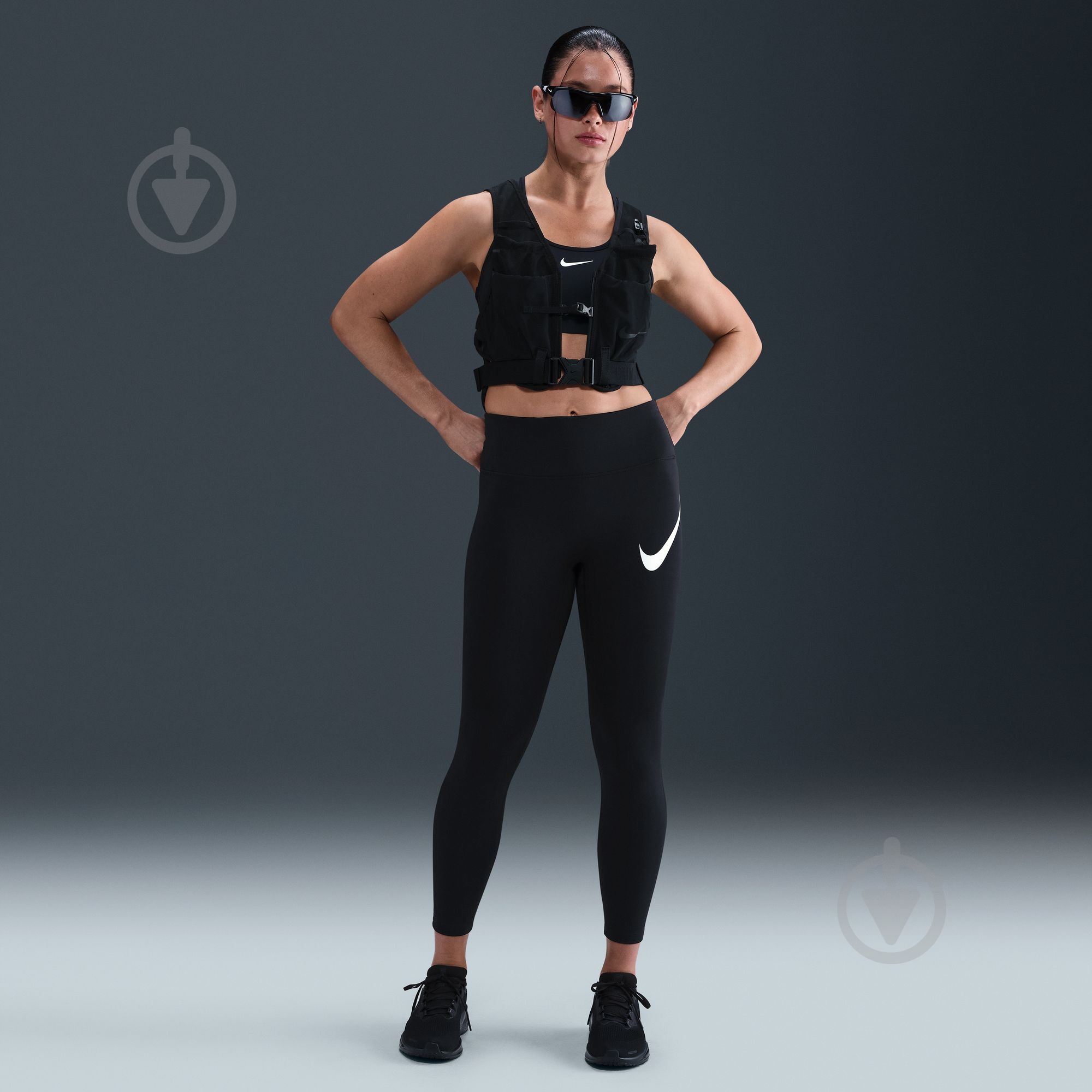 Тайтсы Nike W NK DF TEMPO HR 7/8 TGT SWHBR HV2304-010 р.M черный - фото 6 Тайтсы Nike W NK DF TEMPO HR 7/8 TGT SWHBR HV2304-010 р.M черный - фото 6