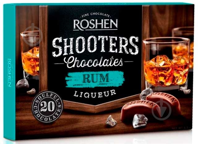 Конфеты Roshen Shooters с ромовым ликером 150 г (4823077618901) - фото 1