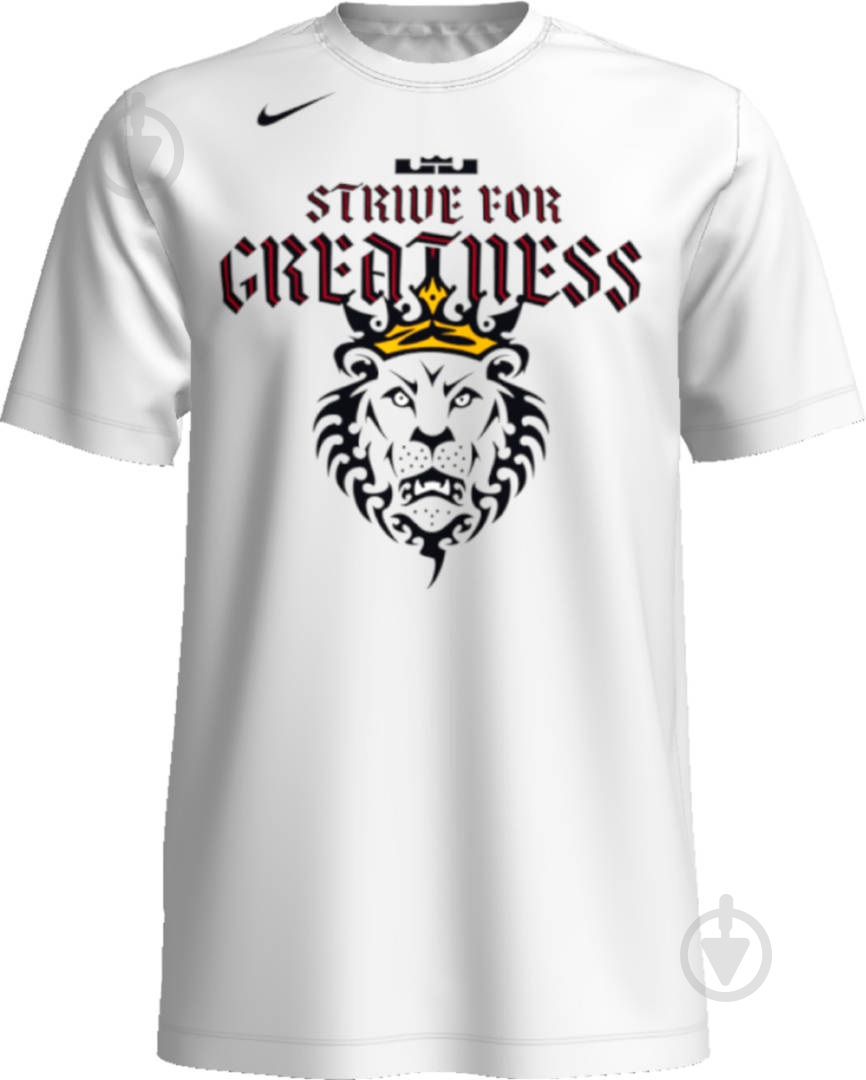 Футболка Nike LBJ M NK DRY TEE SFG LION CD1320-100 р.M белый - фото 3