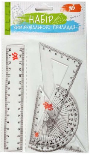 Набор линеек 4 предмета 15 см 370263 YES - фото 1