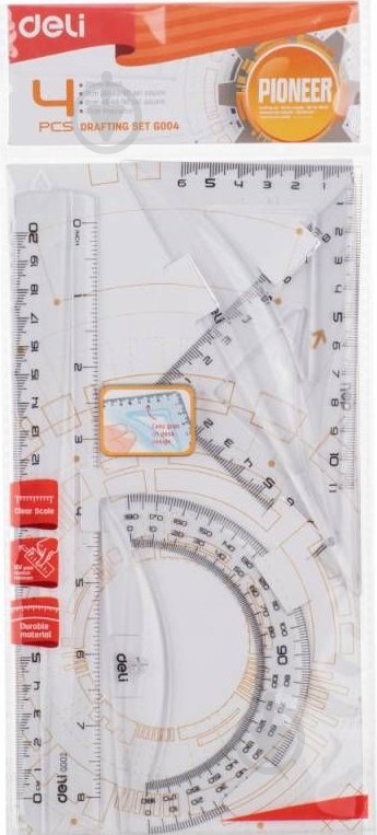 Набор линеек 4 предмета G00412 Deli - фото 1