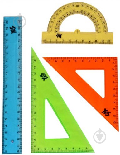 Набір лінійок 4 предмети 20 см 370265 YES - фото 2