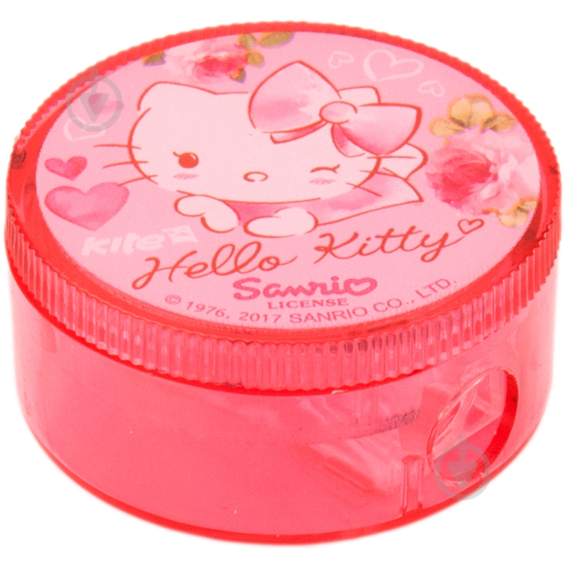 Точилка с контейнером круглая Hello Kitty KITE - фото 1