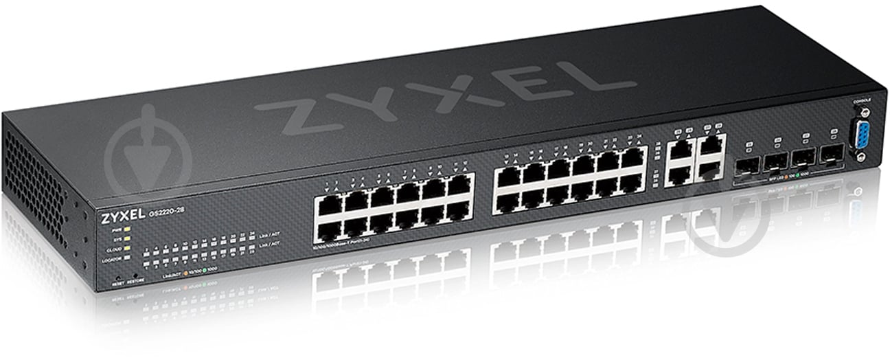 Комутатор Zyxel GS2220-28 (GS2220-28-EU0101F) - фото 1 Комутатор Zyxel GS2220-28 (GS2220-28-EU0101F) - фото 1