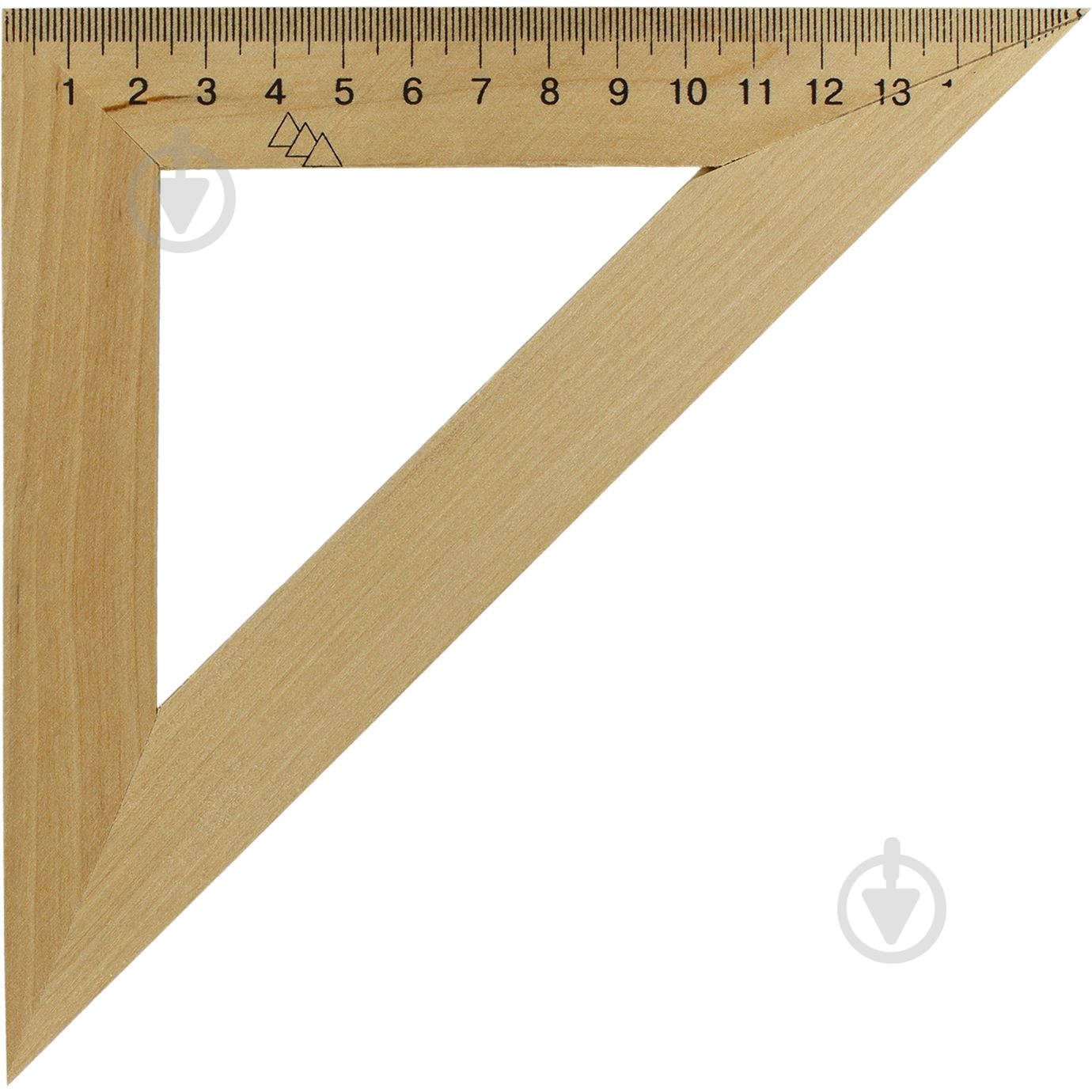 Треугольник деревянный 16 см 45x45 Ранок - фото 1