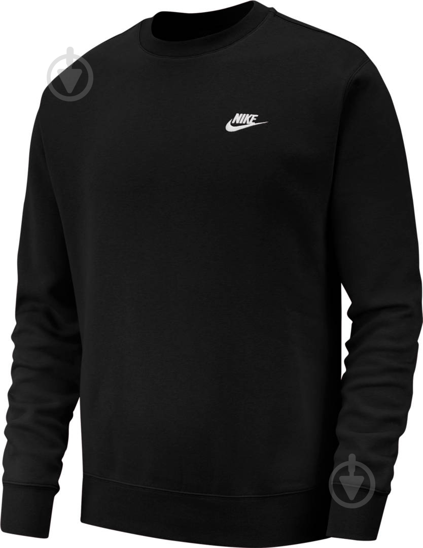 Свитшот Nike M NSW CLUB CRW BB BV2662-010 р. S черный - фото 1 Свитшот Nike M NSW CLUB CRW BB BV2662-010 р. S черный - фото 1