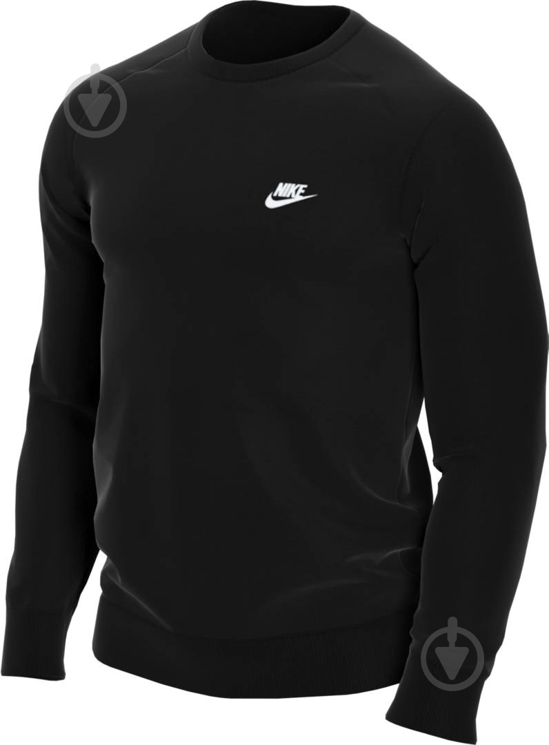 Свитшот Nike M NSW CLUB CRW BB BV2662-010 р. S черный - фото 3 Свитшот Nike M NSW CLUB CRW BB BV2662-010 р. S черный - фото 3