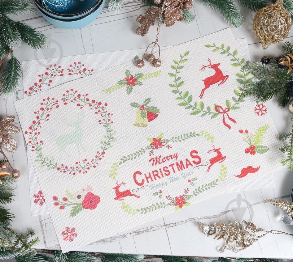 Коврик для сервировки Christmas Deer 45x30 см - фото 9 Коврик для сервировки Christmas Deer 45x30 см - фото 9