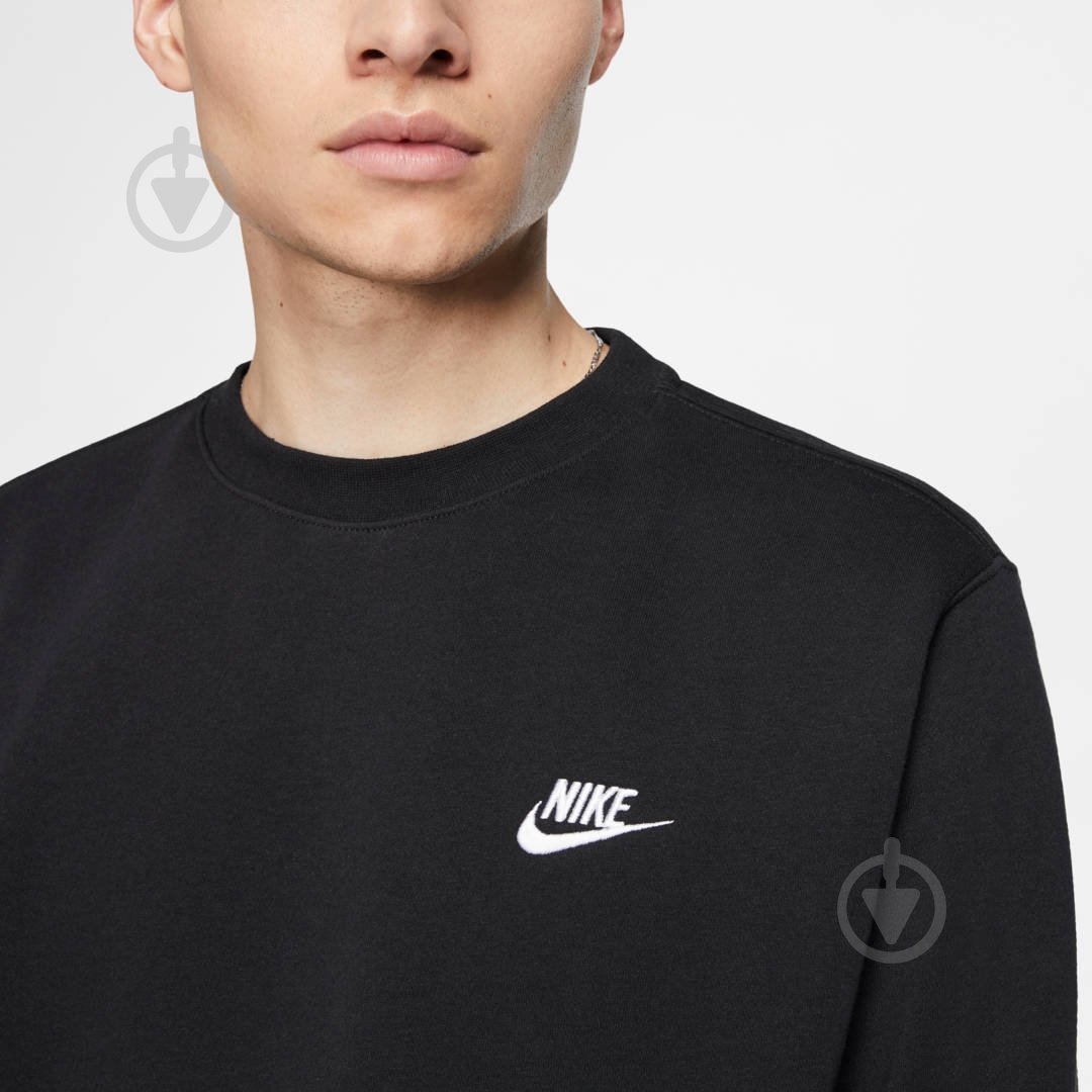 Свитшот Nike M NSW CLUB CRW BB BV2662-010 р. XL черный - фото 6