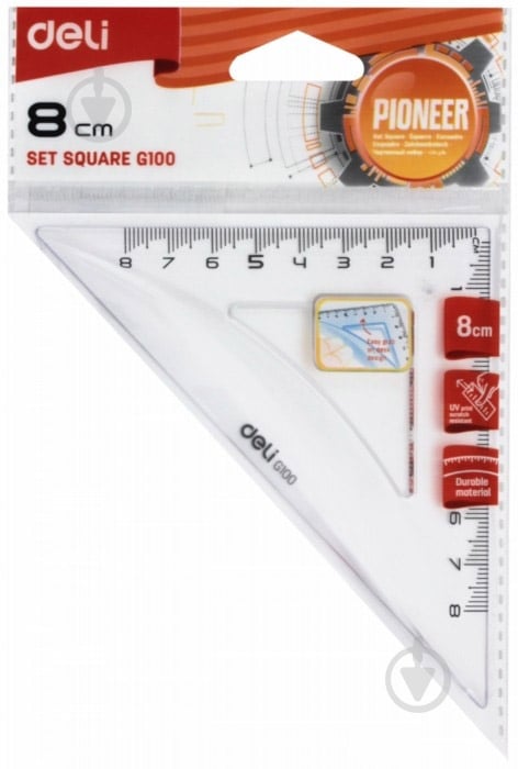 Треугольник 8 см G10012 Deli - фото 1