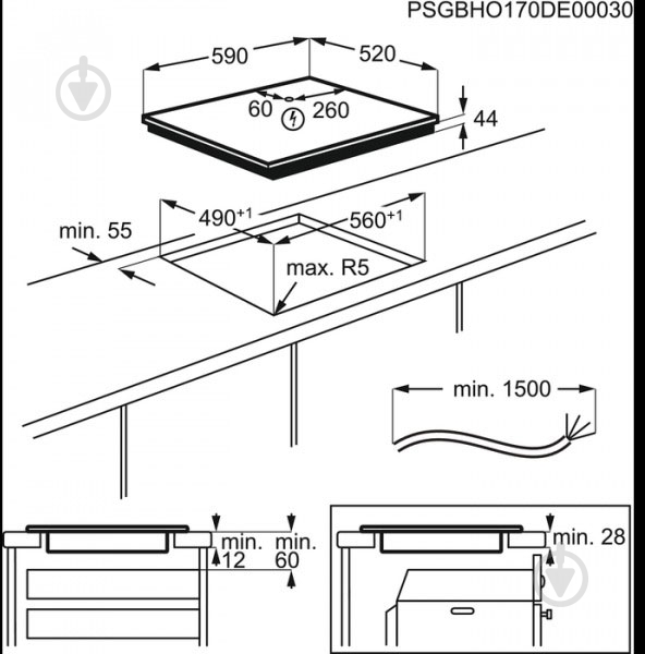 Варочная поверхность индукционная Electrolux IPES6452KF - фото 19 Варочная поверхность индукционная Electrolux IPES6452KF - фото 19