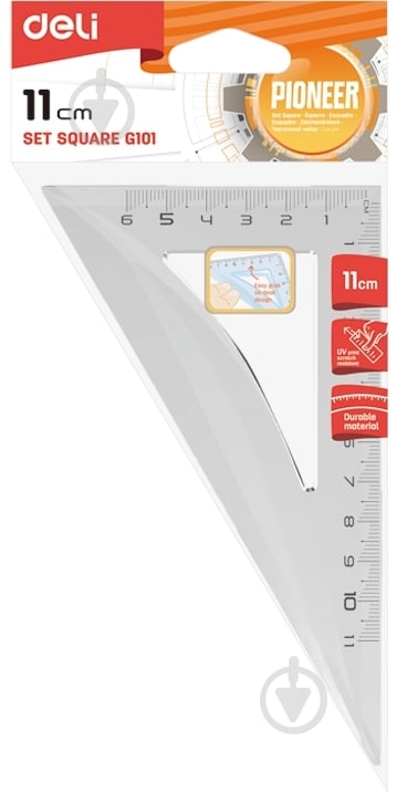 Треугольник 12 см G10112 Deli - фото 1