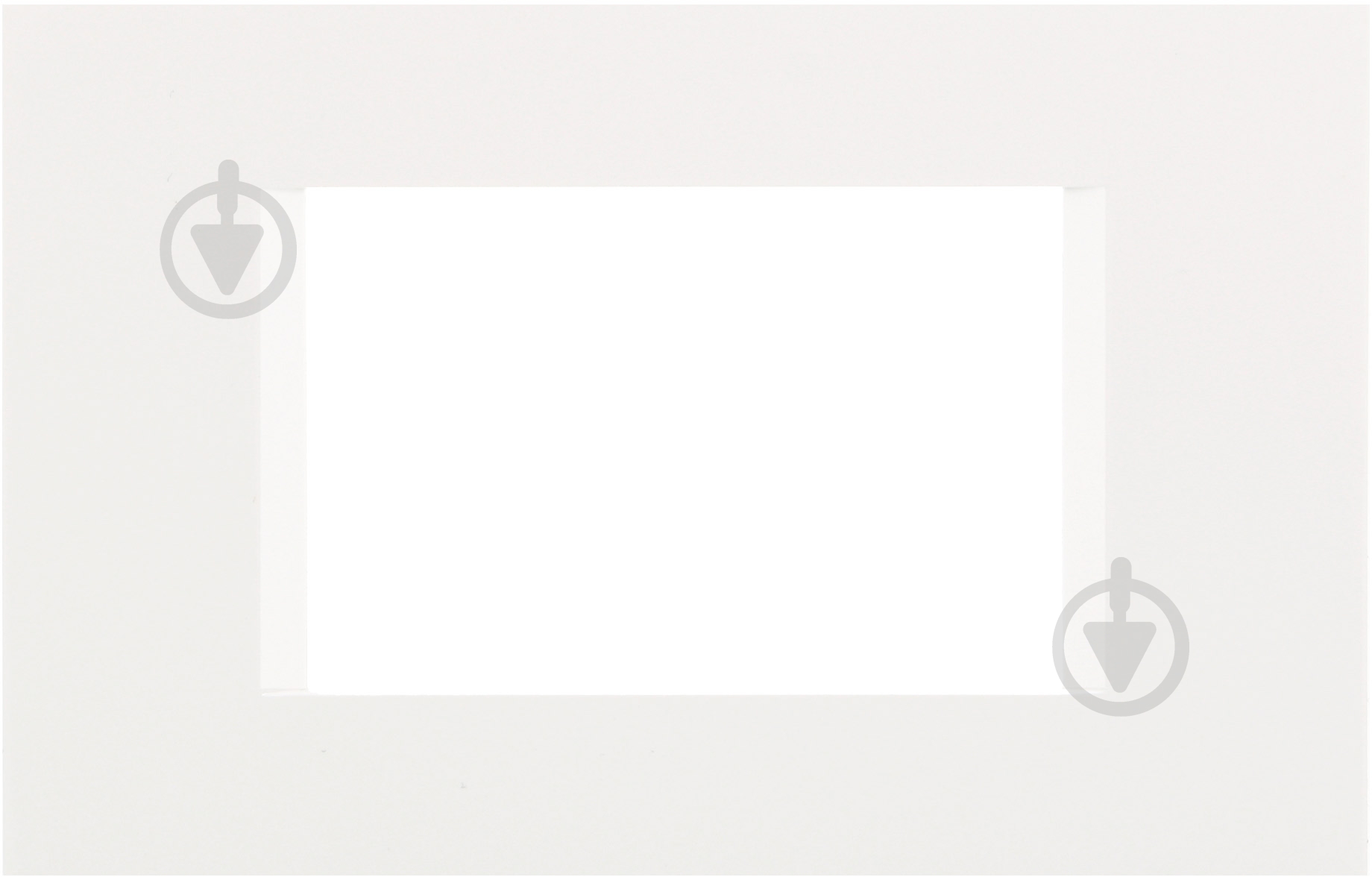 Рамка модульная TEM MODUL line 3M горизонтальная белый 4324237 - фото 1