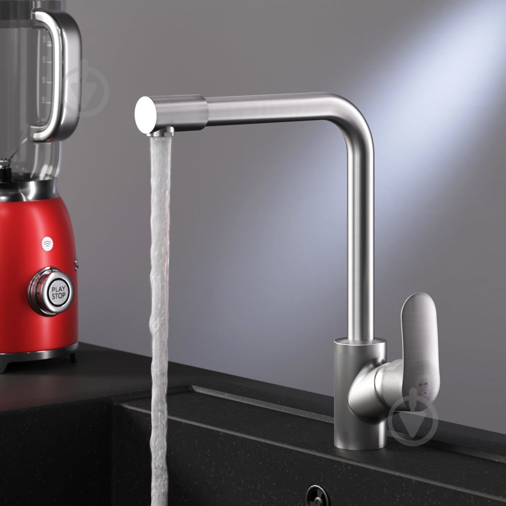 Смеситель для кухни AM.PM с каналом для питьевой воды L-излив сатин F8005711 Like - фото 4 Смеситель для кухни AM.PM с каналом для питьевой воды L-излив сатин F8005711 Like - фото 4