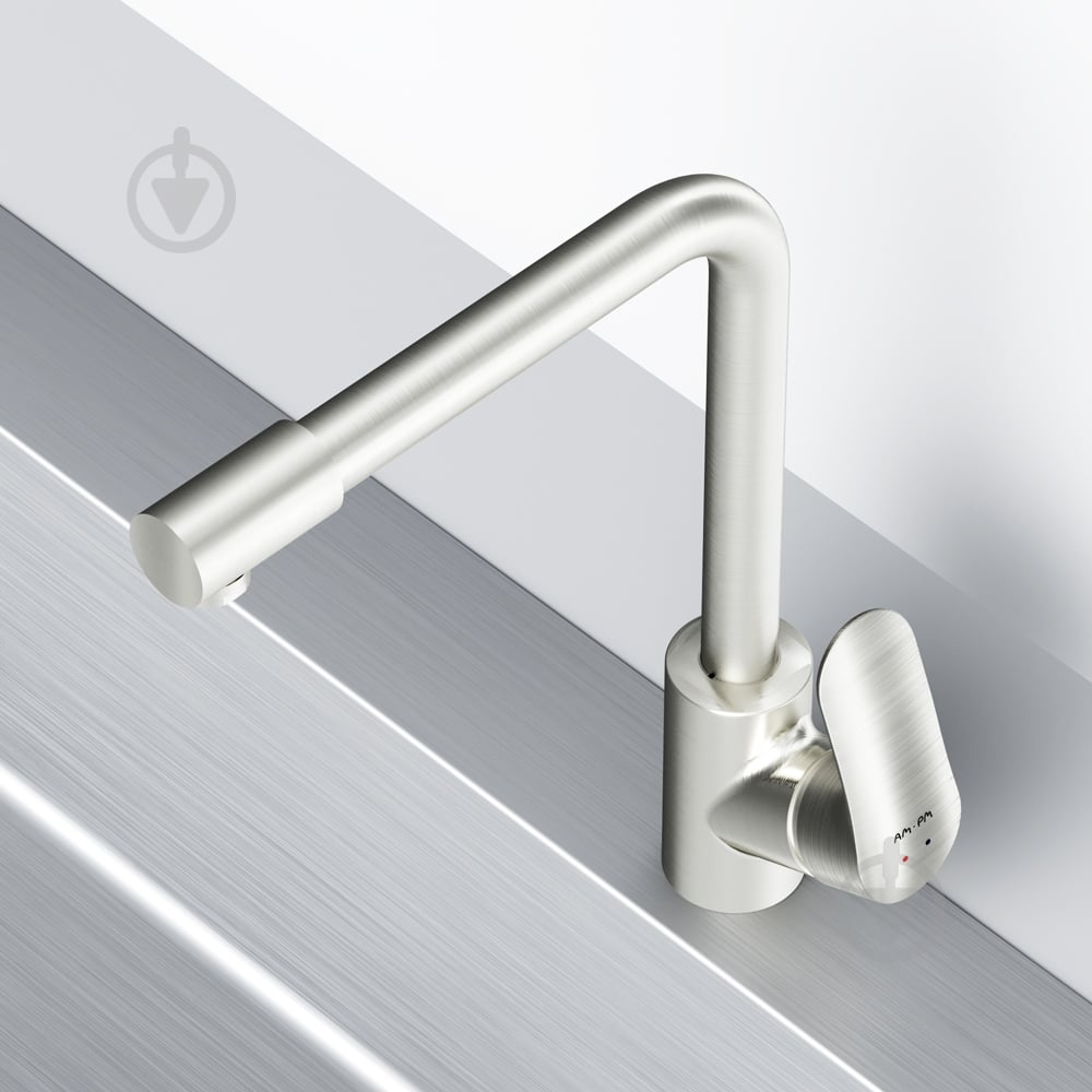 Смеситель для кухни AM.PM с каналом для питьевой воды L-излив сатин F8005711 Like - фото 6 Смеситель для кухни AM.PM с каналом для питьевой воды L-излив сатин F8005711 Like - фото 6