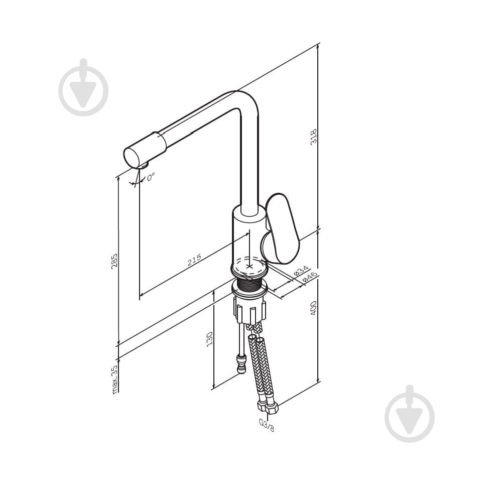 Смеситель для кухни AM.PM с каналом для питьевой воды L-излив сатин F8005711 Like - фото 9 Смеситель для кухни AM.PM с каналом для питьевой воды L-излив сатин F8005711 Like - фото 9