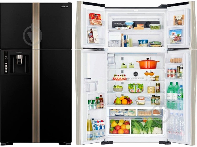 Холодильник Hitachi R-W660PUC7XGBK - фото 2 Холодильник Hitachi R-W660PUC7XGBK - фото 2