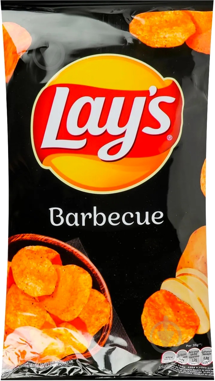 Чипсы Lay's со вкусом барбекю 140 г - фото 1 Чипсы Lay's со вкусом барбекю 140 г - фото 1