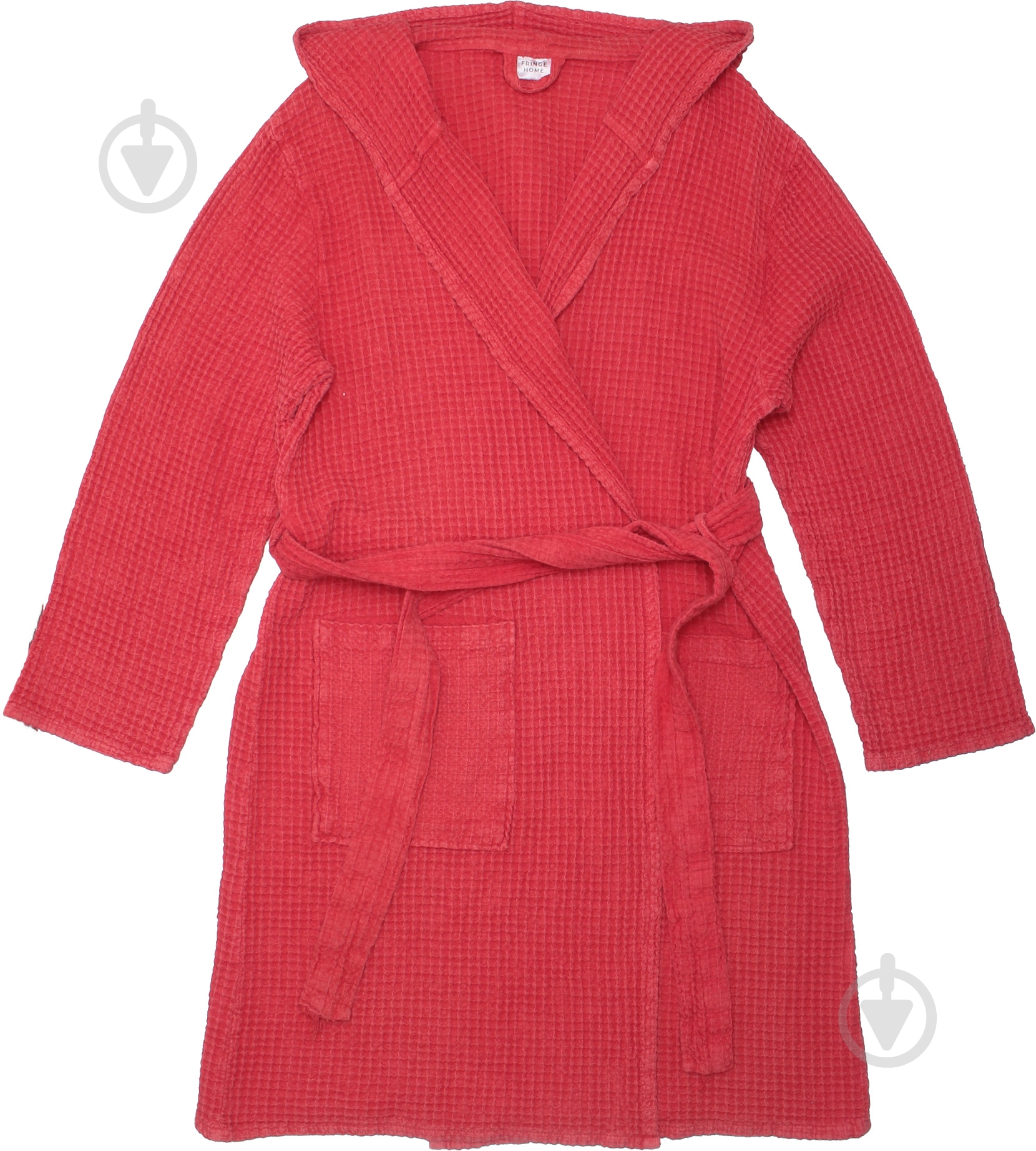 Халат женский Stonewashed вафля р. M красный - фото 3 Халат женский Stonewashed вафля р. M красный - фото 3