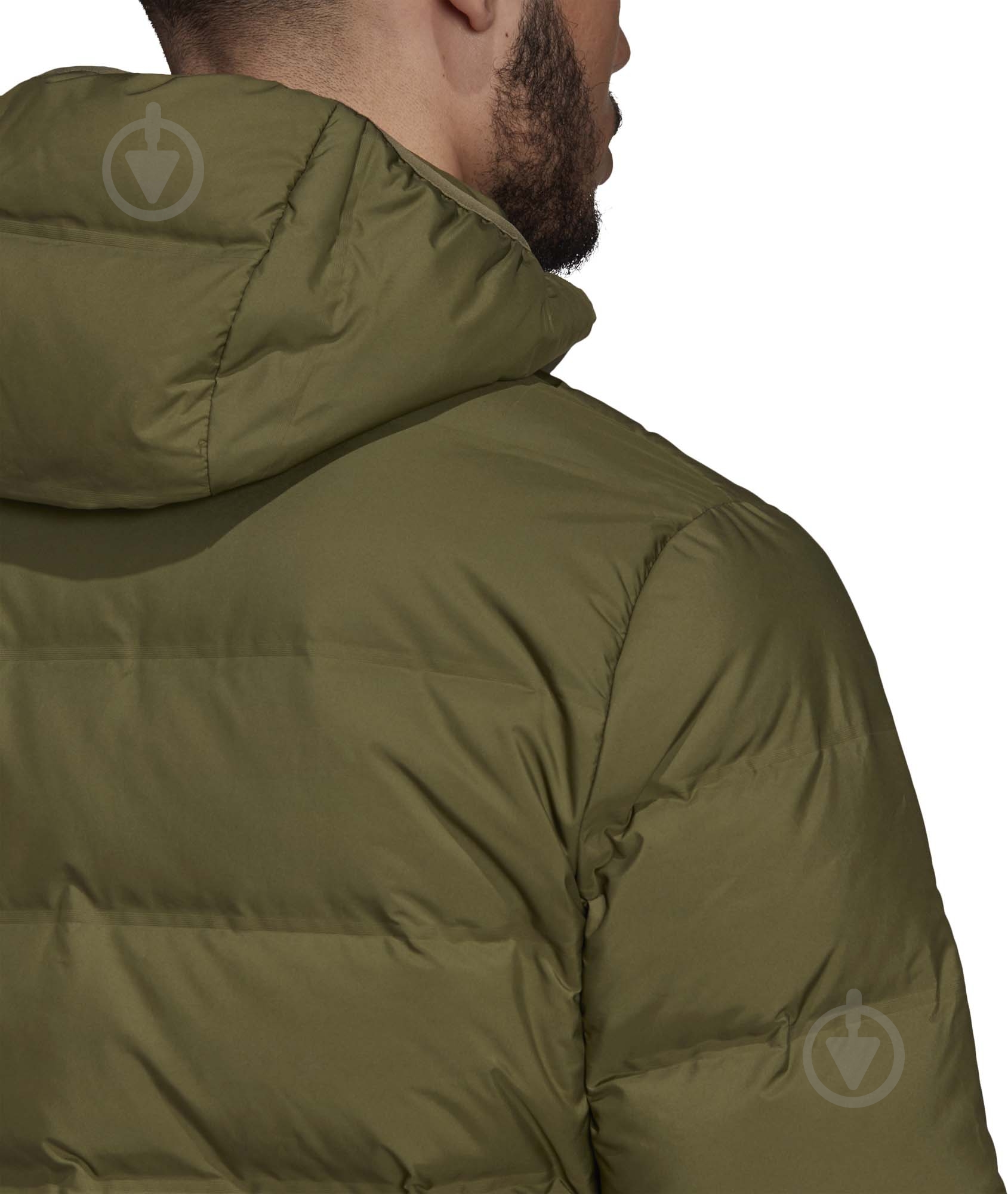 Пуховик мужской Adidas Helionic Ho Jkt GU3954 р.XL оливковый - фото 9
