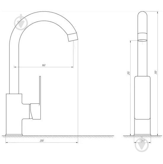 Змішувач для кухні DOMINO MALIBU DMM-203L - фото 4