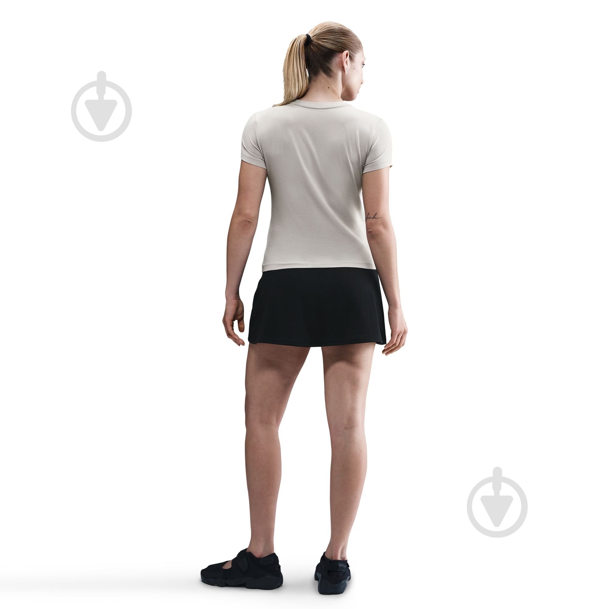 Футболка Nike W NSW NK CHLL KNT MD CRP FV5508-009 р.S бежевий - фото 3 Футболка Nike W NSW NK CHLL KNT MD CRP FV5508-009 р.S бежевий - фото 3