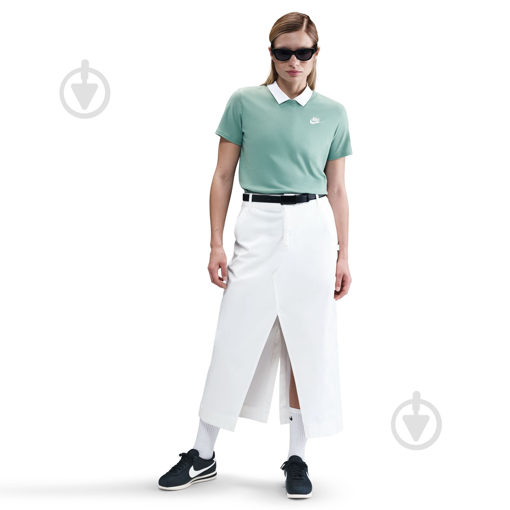 Футболка Nike W NSW CLUB SS TEE DX7902-017 р.S зелений - фото 2